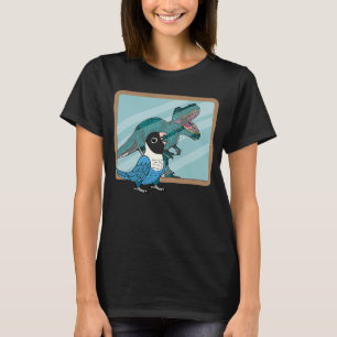 Parrot & Rex Reflection I Blue-gemaskerde Lovebird T-shirt
