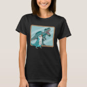 Parrot & Rex Reflection I Blue Monk Paraket Quake T-shirt (Voorkant)