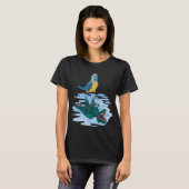 Parrot & Rex Reflection I Blue-troebel Macaw T-shirt (Voorkant volledig)