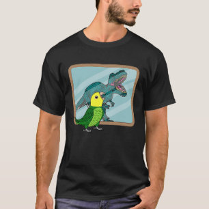 Parrot & Rex Reflection I Double Yellow in Ama T-shirt