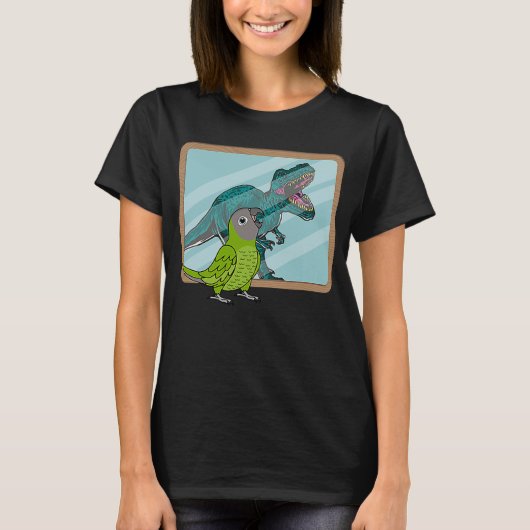 Parrot & Rex Reflection I Dusky Head Conure T-shirt (Voorkant)