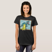 Parrot & Rex Reflection I Gele Parrotlet T-shirt (Voorkant volledig)