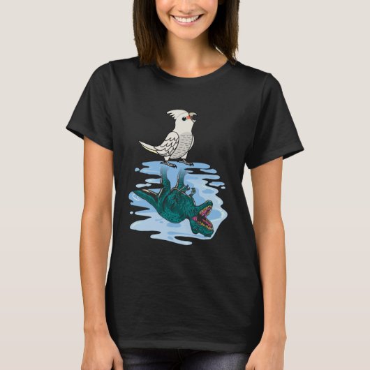 Parrot & Rex Reflection I Goffins Cockato T-shirt (Voorkant)