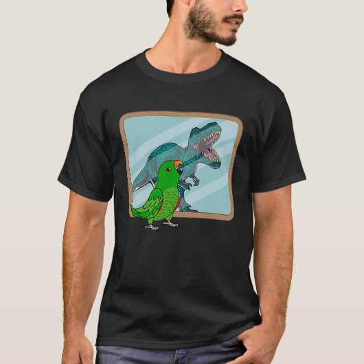 Parrot & Rex Reflection I Male Eclectus T-shirt (Voorkant)