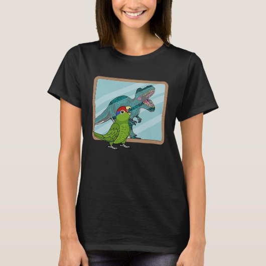 Parrot & Rex Reflection I Mexican Red headed Amazo T-shirt (Voorkant)