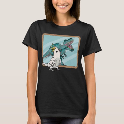 Parrot & Rex Reflection I Sulfur crested Cockato T-shirt (Voorkant)