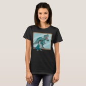 Parrot & Rex Reflection I Turquoise Green Cheek Co T-shirt (Voorkant volledig)
