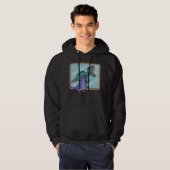 Parrot & Rex Reflection I Violet Indian Ringnek Hoodie (Voorkant volledig)
