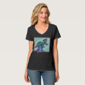 Parrot & Rex Reflection I Violet Indian Ringnek T-shirt (Voorkant volledig)