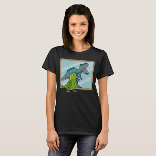 Parrot & Rex Reflection I Yellow Naped Amazon T-shirt (Voorkant volledig)