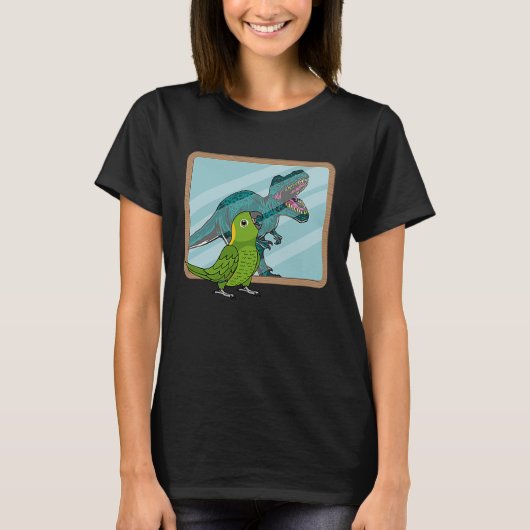 Parrot & Rex Reflection I Yellow naped Amazon T-shirt (Voorkant)