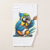 Parrot Rock Muziek Bad Handdoek (Handdoek)