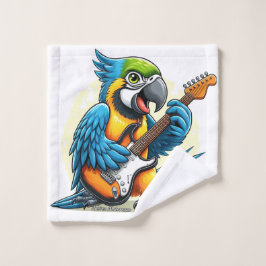 Parrot Rock Muziek Bad Handdoek