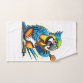 Parrot Rock Muziek Bad Handdoek (Handdoek)
