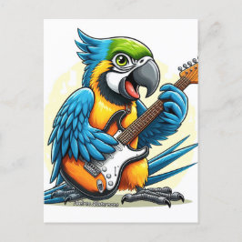 Parrot Rock Muziek Briefkaart
