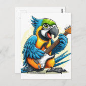 Parrot Rock Muziek Briefkaart (Voorkant / Achterkant)