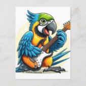 Parrot Rock Muziek Briefkaart (Voorkant)
