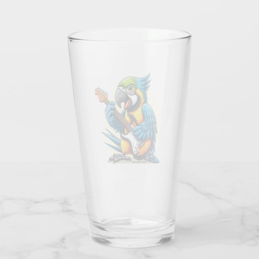 Parrot Rock Muziek Glas (Achterkant)