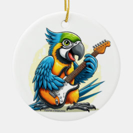 Parrot Rock Muziek Keramisch Ornament