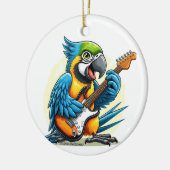 Parrot Rock Muziek Keramisch Ornament (Links)
