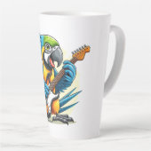 Parrot Rock Muziek Latte Mok (Rechterhoek)
