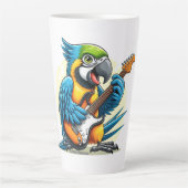 Parrot Rock Muziek Latte Mok (Voorkant)