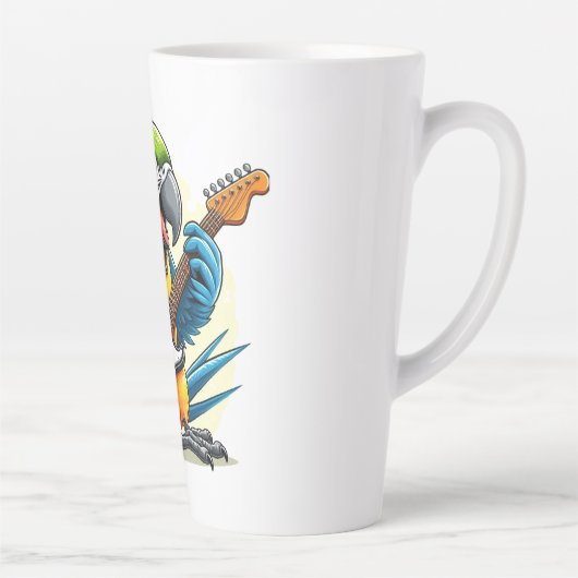 Parrot Rock Muziek Latte Mok (Rechts)