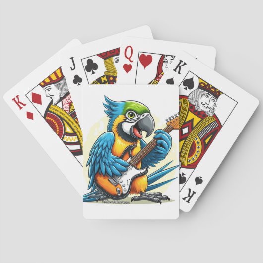 Parrot Rock Muziek Pokerkaarten (Achterkant)