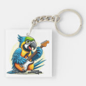 Parrot Rock Muziek Sleutelhanger (Achterkant)