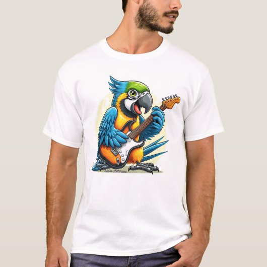 Parrot Rock Muziek T-shirt (Voorkant)