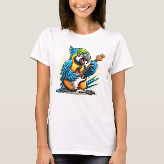 Parrot Rock Muziek T-shirt (Voorkant)