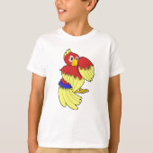 Parrot-rood T-shirt (Voorkant)