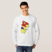 Parrot-rood T-shirt (Voorkant volledig)