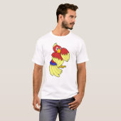 Parrot-rood T-shirt (Voorkant volledig)