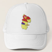 Parrot-rood Trucker Pet (Voorkant)