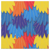 Parrot Scarlet Macaw Feathers Exotic Bird Pattern Stof (Close Up)