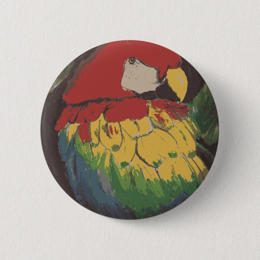 Parrot Schoolbag Button (Voorkant)