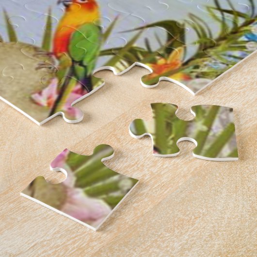 Parrot Seagull Beach Scene Legpuzzel (Zijkant)