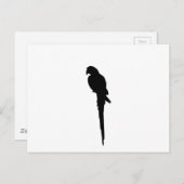 Parrot silhouette briefkaart (Voorkant / Achterkant)