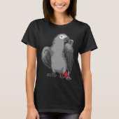 Parrot Singer Microphone Music T-shirt (Voorkant)