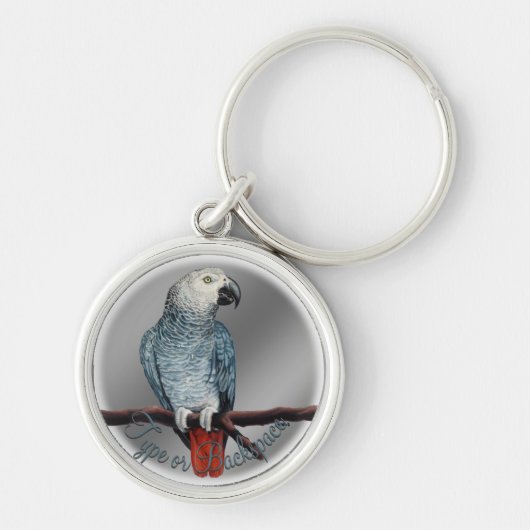 Parrot Sleutelhanger Gepersonaliseerde Afrikaanse (Voorkant)