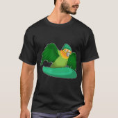 Parrot Snowboard Winter Sport T-shirt (Voorkant)