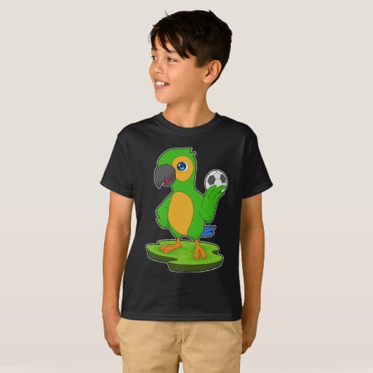 Parrot Soccer player Soccer T-shirt (Voorkant volledig)