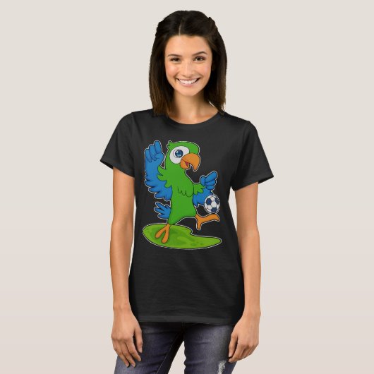 Parrot Soccer player Soccer T-shirt (Voorkant volledig)