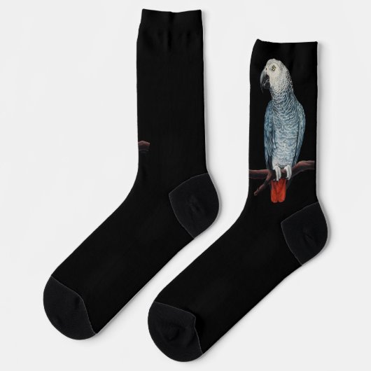 Parrot Socks Personalized African Grey Socks Sokken (Links)