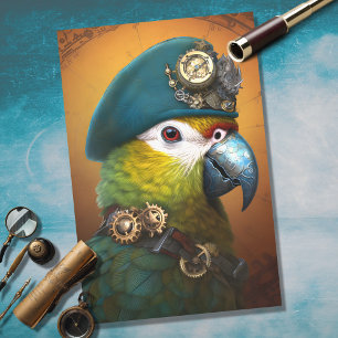 Parrot Steampunk 2 Decoupage papier