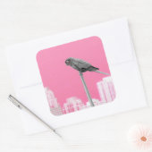 ~Parrot~ STICKER, ADVERTISE, AANGEPAST Vierkante Sticker (Envelop)