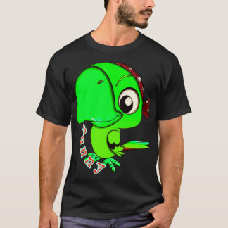 Parrot-sticker grappige papegaaien fel t-shirt