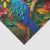 Parrot strandliefhebbers tissuepapier (Detail)