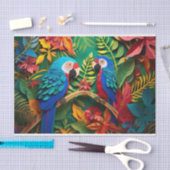 Parrot strandliefhebbers tissuepapier (Craft)